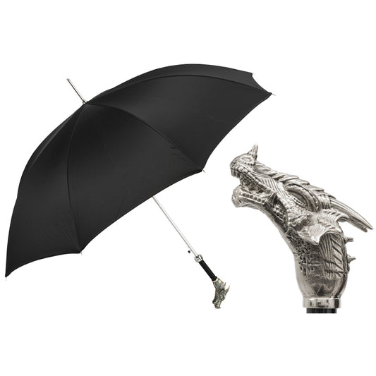 Pasotti Men's Designer Umbrella with Dragon Handle 478 OXF-18 K73V
