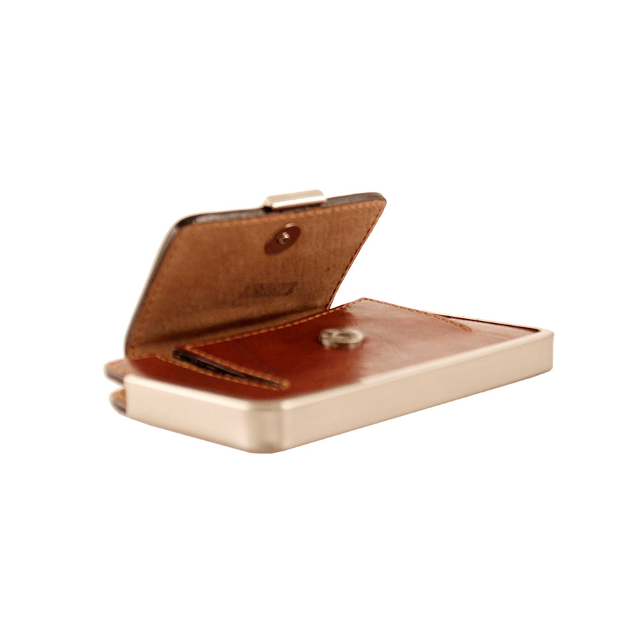 Tony Perotti Italico 2286 cognac — the case lying open on its side