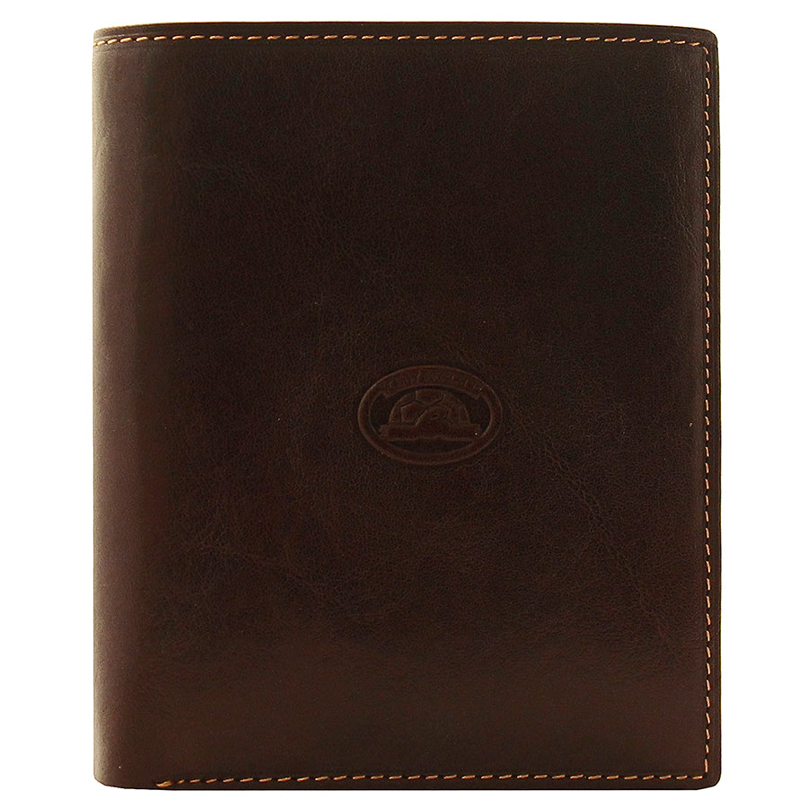 Tony Perotti dark brown bull leather card wallet — Italico 2310 moro