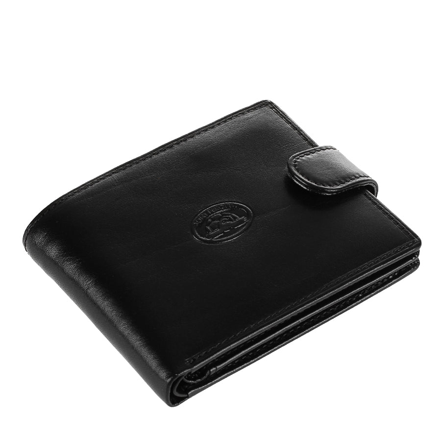 Black leather wallet — Tony Perotti Italico 2117 nero