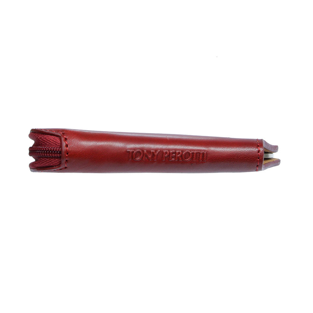 Tony Perotti Nevada 2694 rosso — seen edge-on with «TONY PEROTTI» embossed along the side and the key heads showing at the end