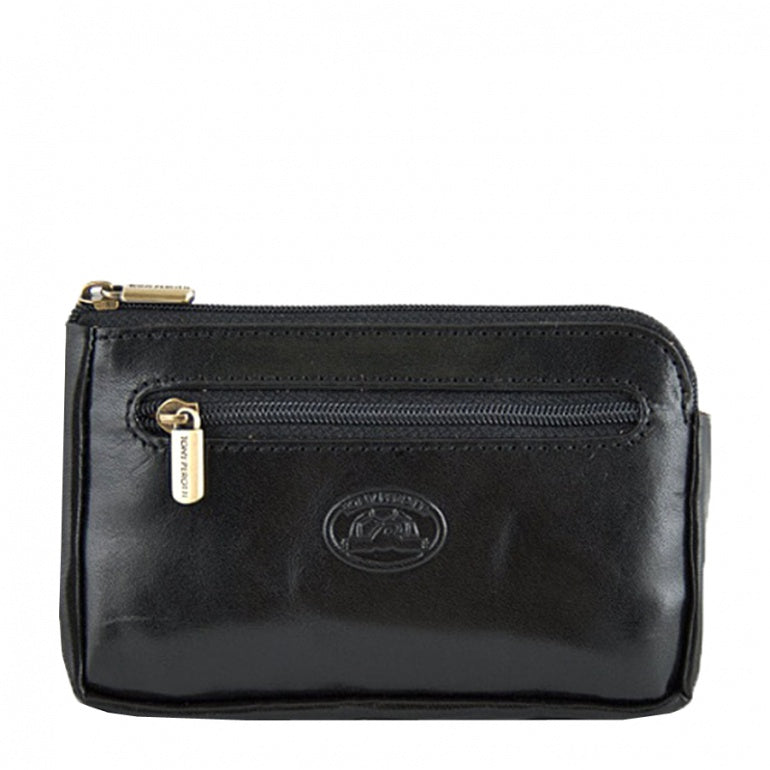 Tony Perotti black bull leather key case — Italico 1940 nero