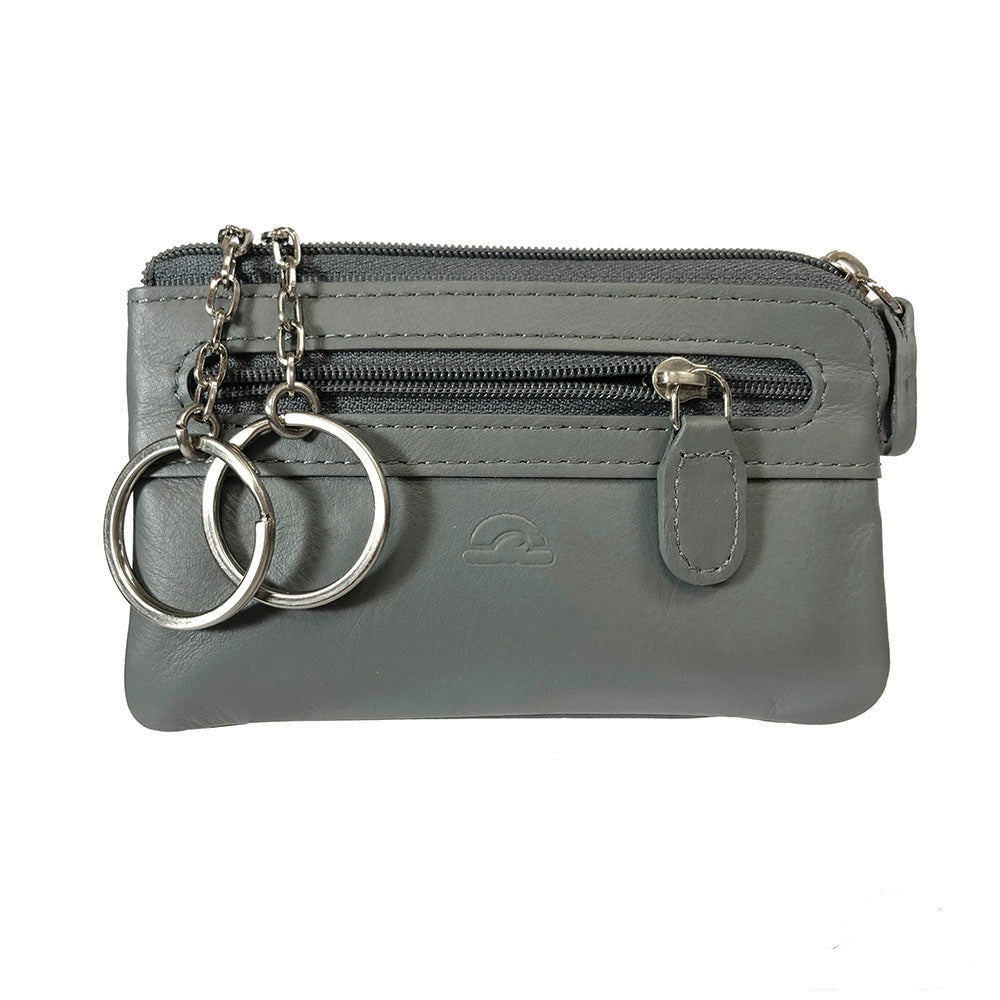 Tony Perotti New Rainbow 359 grigio — the two key rings pulled out of the pouch, each on its own chain