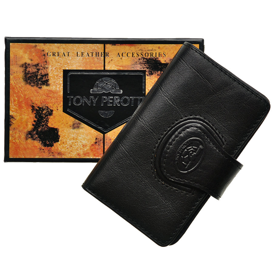 Accademia 1440 nero in front of the marbled Tony Perotti gift box