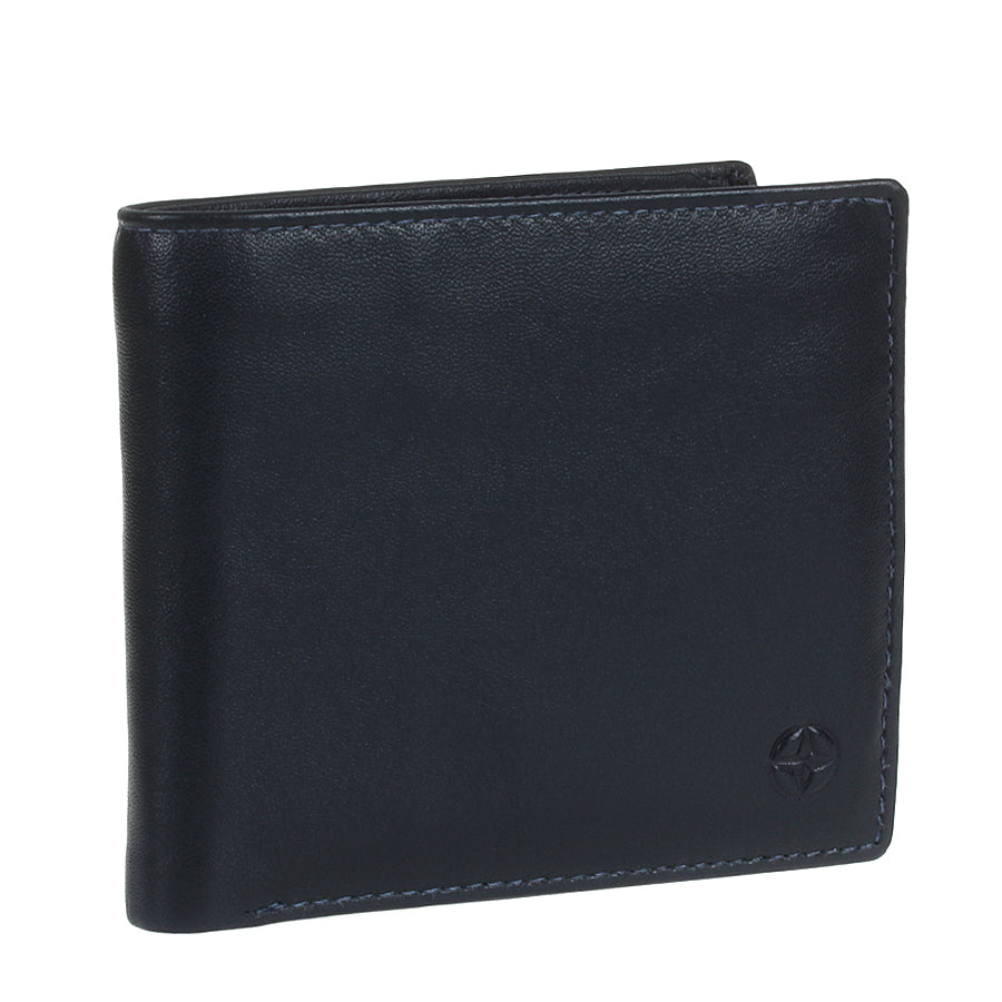 Back of the navy Cortina 5047 bifold wallet