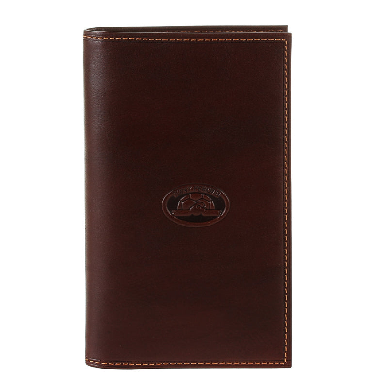 Tony Perotti dark brown bull leather vertical coat wallet — Italico 1438 moro