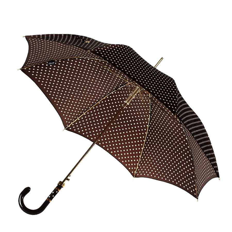 Pasotti brown polka dot women's umbrella - img 2