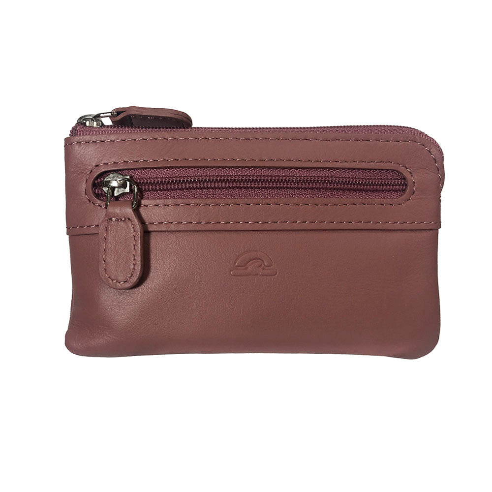 Tony Perotti New Rainbow 359S rosa antico — front view: the main zip along the top and the separate zip pocket below it