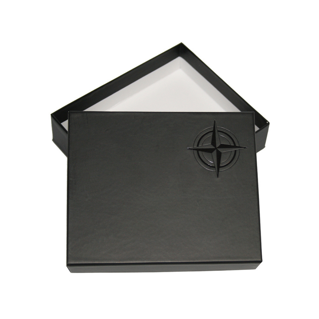 Branded Tony Perotti Cortina gift box with the embossed compass rose, supplied with the item