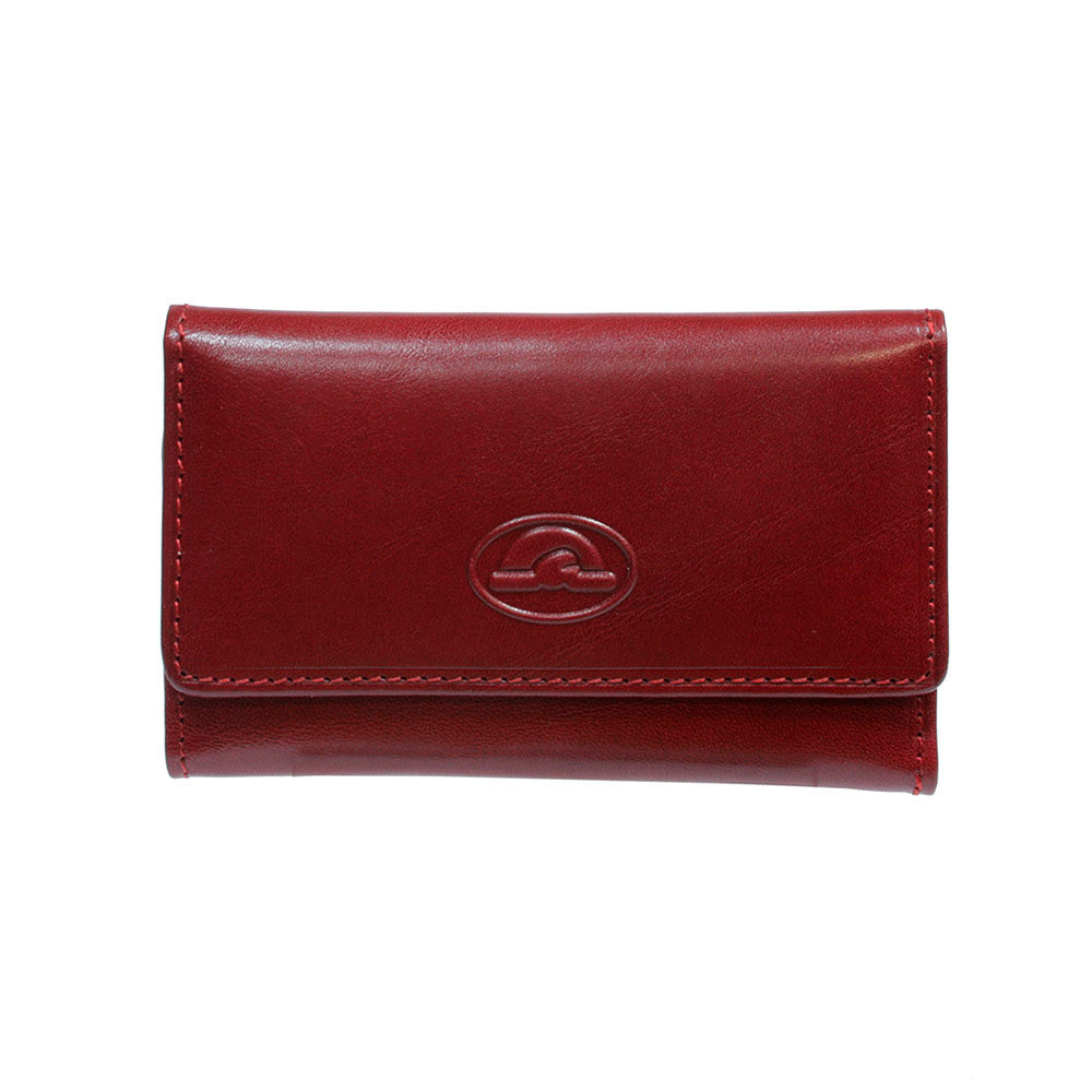 Tony Perotti red bull leather key case — Italico 2533 rosso