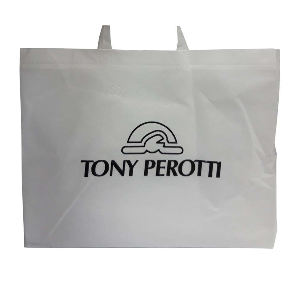 White branded Tony Perotti textile dust bag supplied with the item