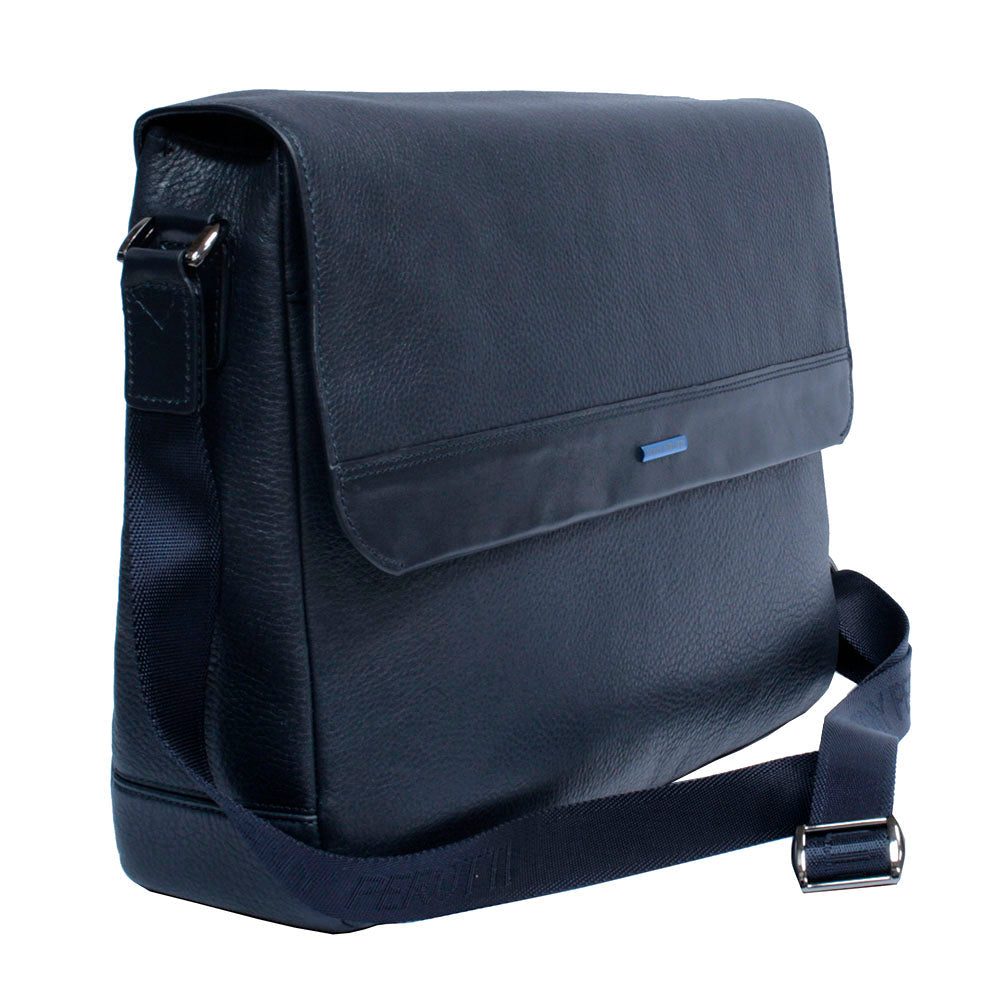 New Contatto 6036 navy at an angle with the jacquard shoulder strap
