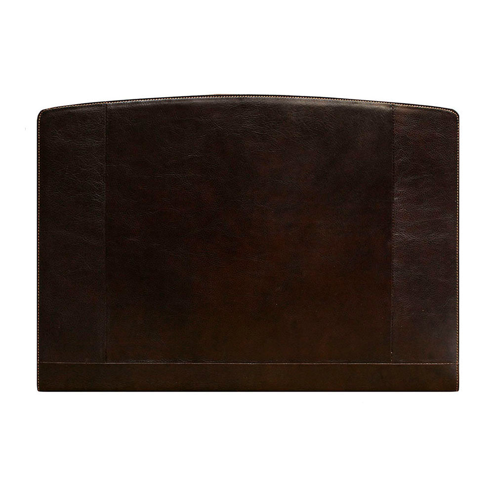 Tony Perotti Scrittoio 1345 moro — the leather face of the desk mat, with the side bands and foot band that hold paper flat