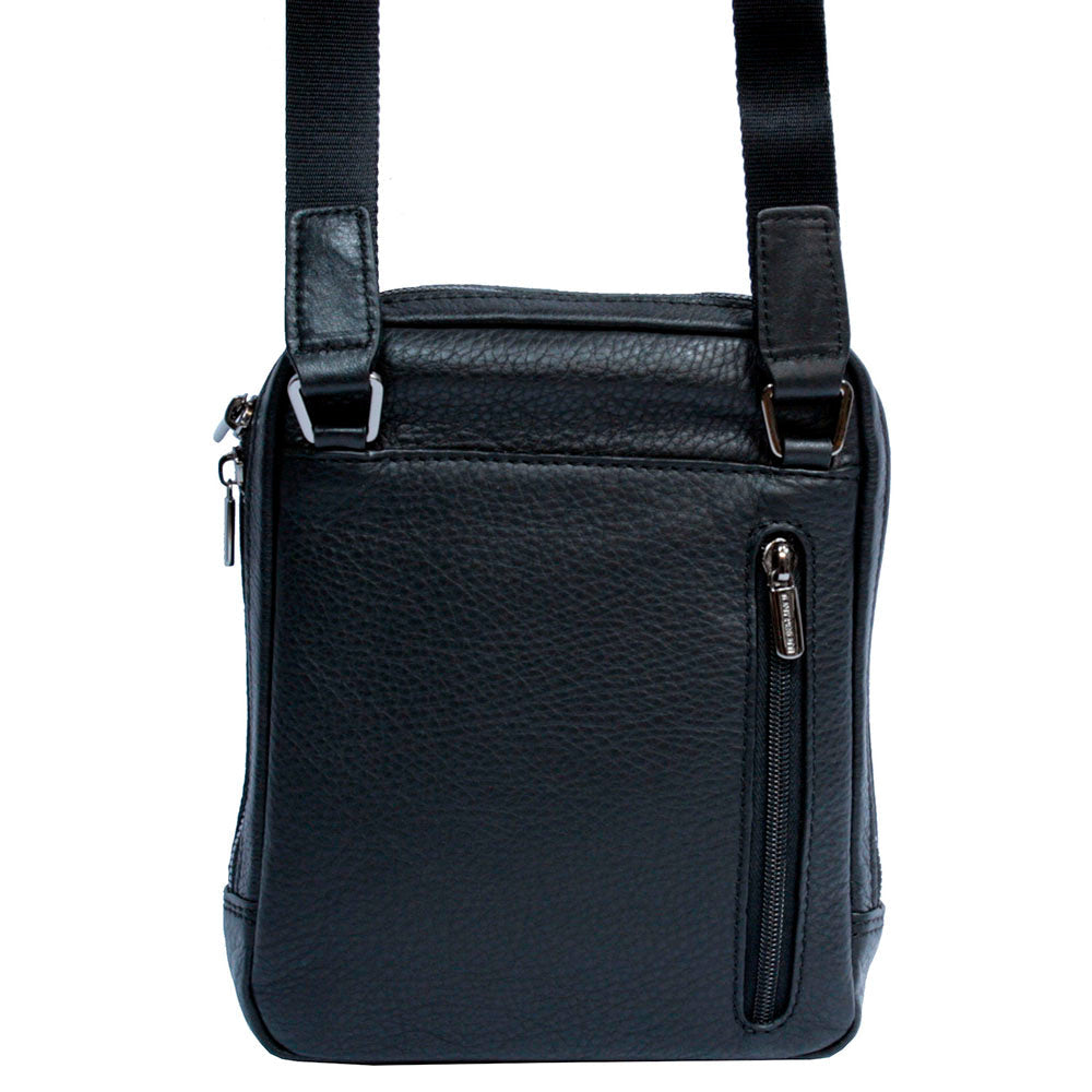 New Contatto 9984-17 nero back panel with the vertical zip pocket