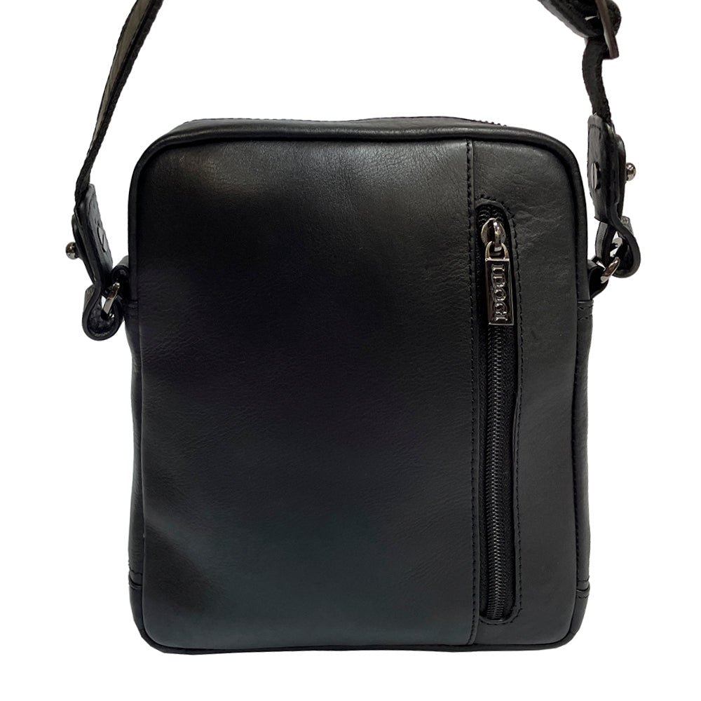 Cortina 6048 nero back panel with the vertical zip pocket
