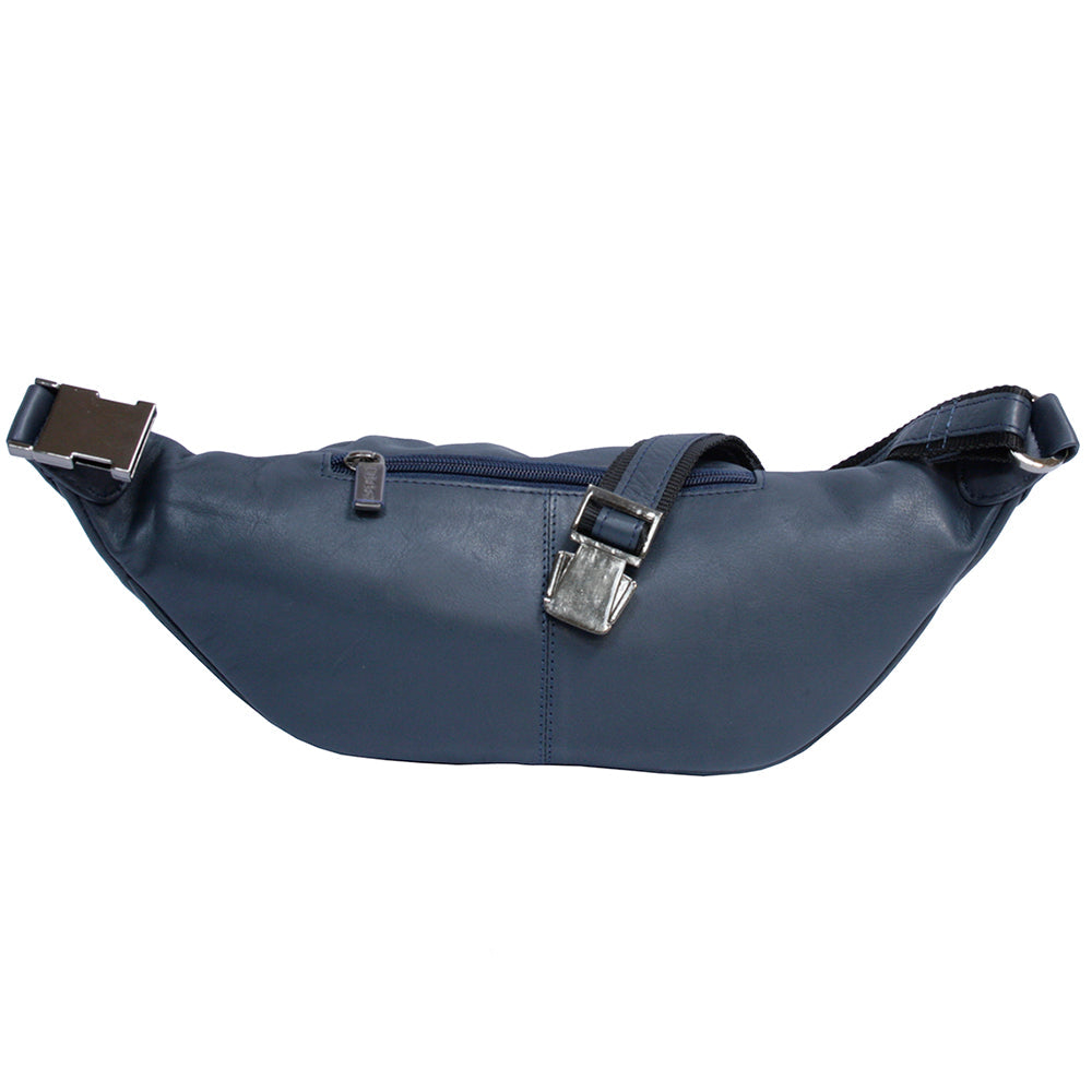 Cortina 6000 navy back panel with the zip pocket that rests against the body