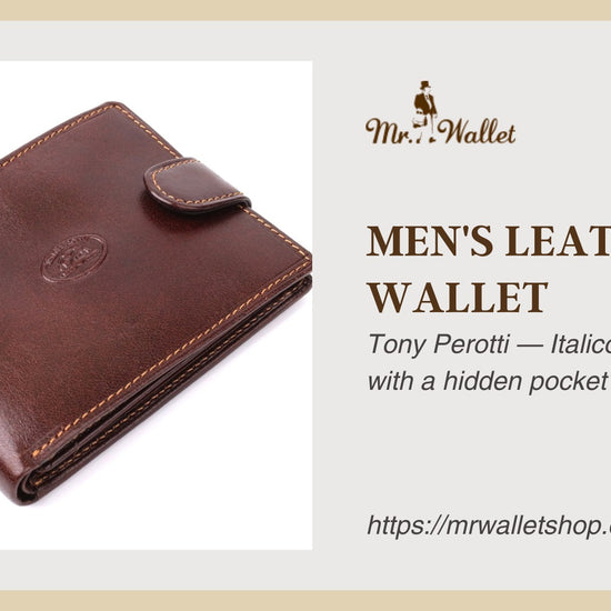 Video review: Tony Perotti Italico 396A-Q men's leather bifold wallet with snap closure