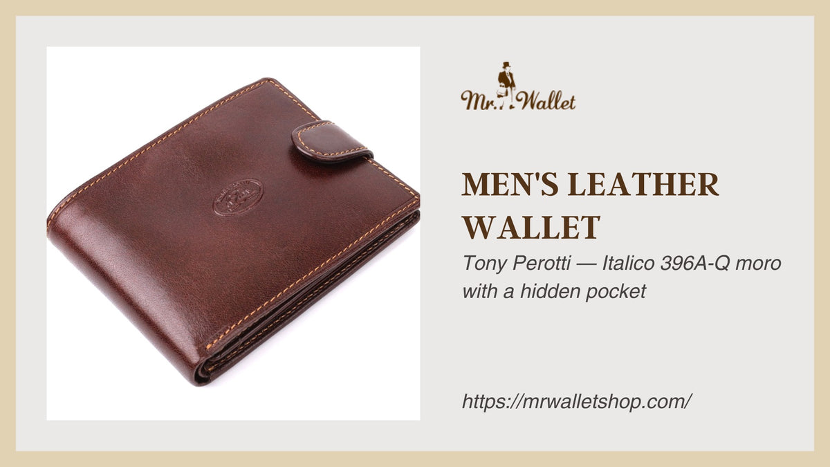 Video review: Tony Perotti Italico 396A-Q men's leather bifold wallet with snap closure