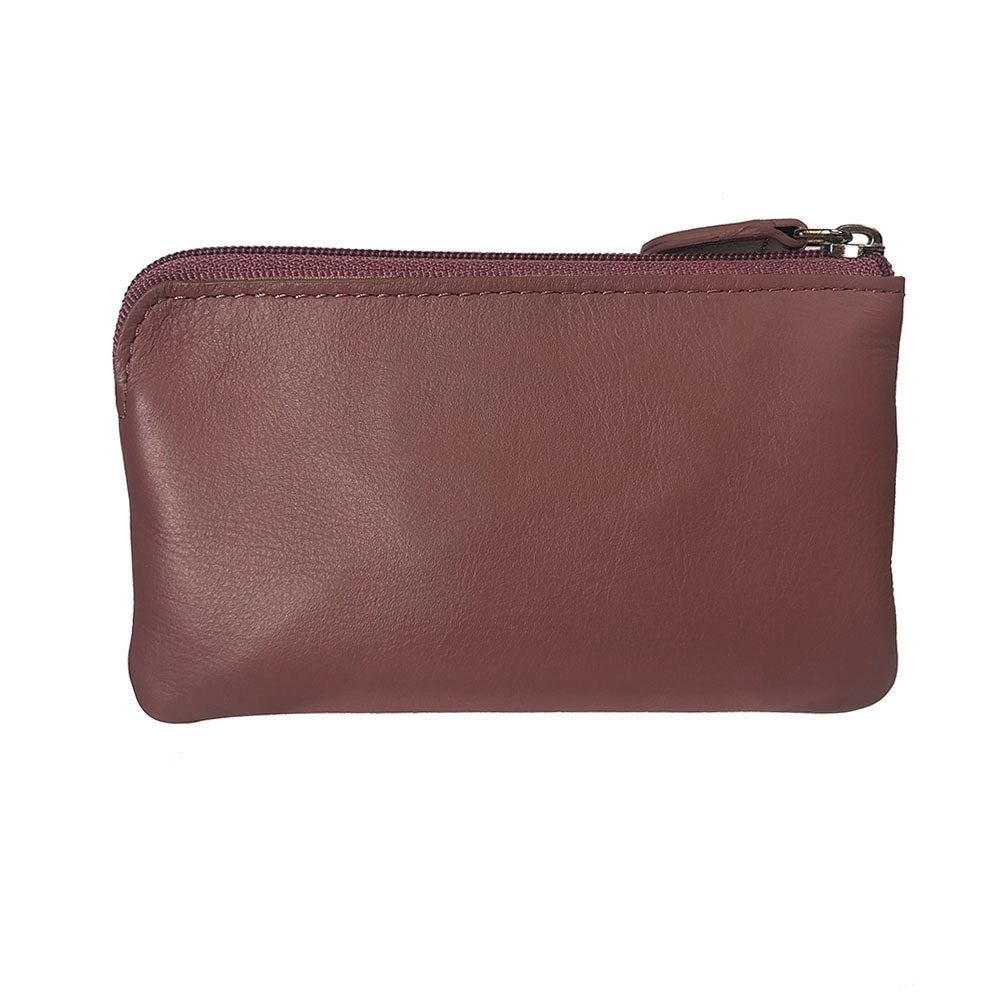 Tony Perotti New Rainbow 359S rosa antico — the plain back of the pouch in smooth matte calf leather