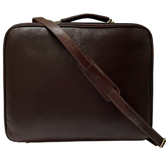 Briefcase men's leather brown Tony Perotti Italico 8751 moro