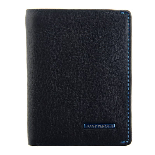 Wallet leather blue Tony Perotti New contatto 3549 navy