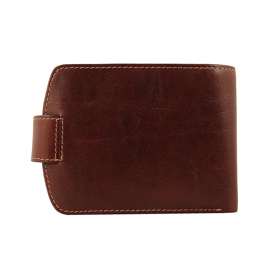 Wallet men's leather brown Tony Perotti Accademia 1471 moro