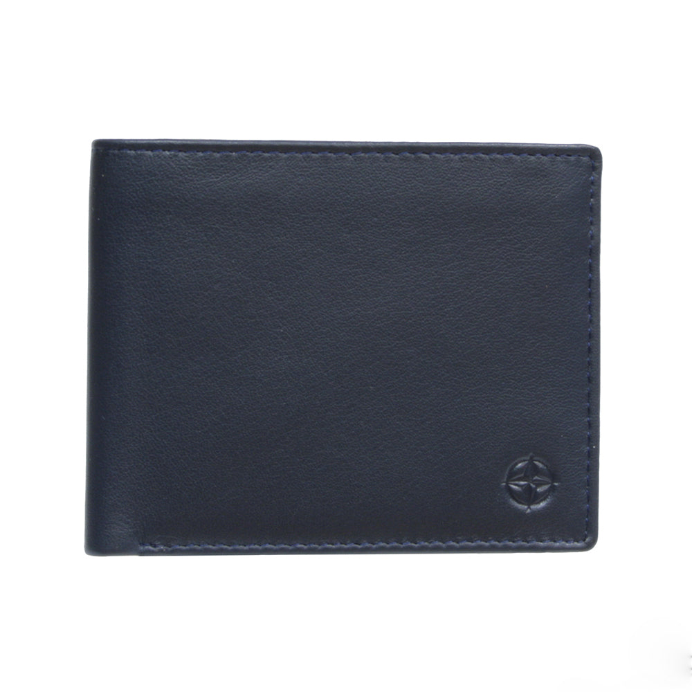 Wallet men's leather blue Tony Perotti Cortina 5077 navy