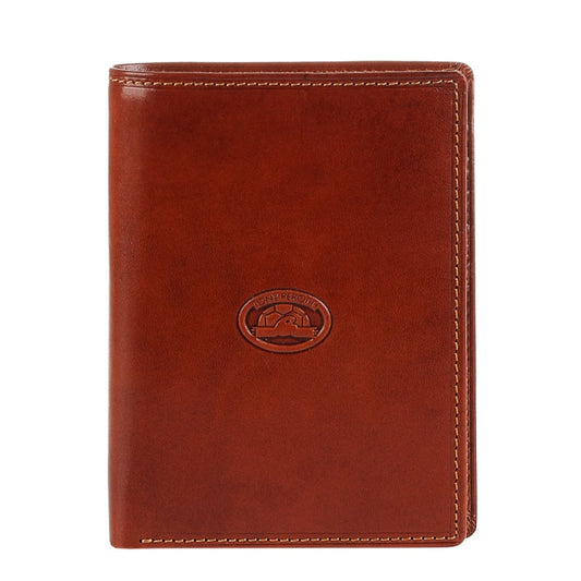 Wallet men's leather reddish-brown Tony Perotti Italico 1153 cognac