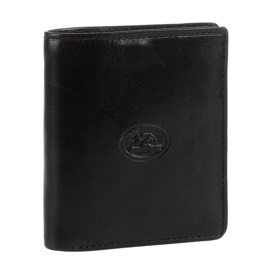 Wallet men's leather black Tony Perotti Italico 1165 nero