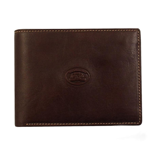 Wallet men's leather brown Tony Perotti Italico 1656 moro