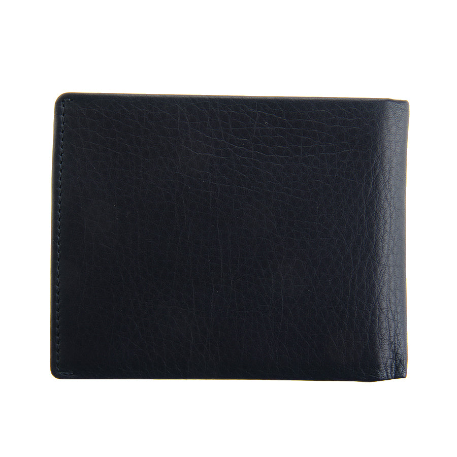 Portemonnee heren leer met RFID bescherming blauw Tony Perotti New Contatto 3594 navy