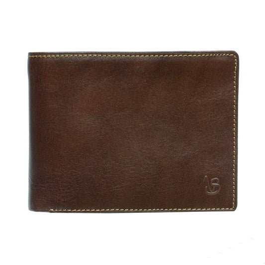 Wallet men's leather brown Tony Perotti Viasorte 534 moro
