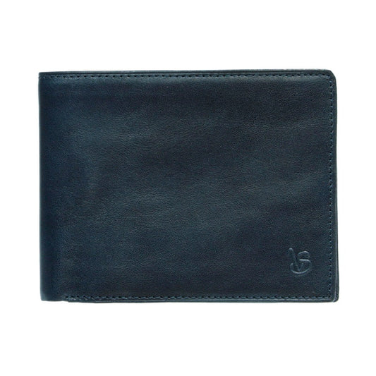 Wallet men's leather blue Tony Perotti Viasorte 534 navy