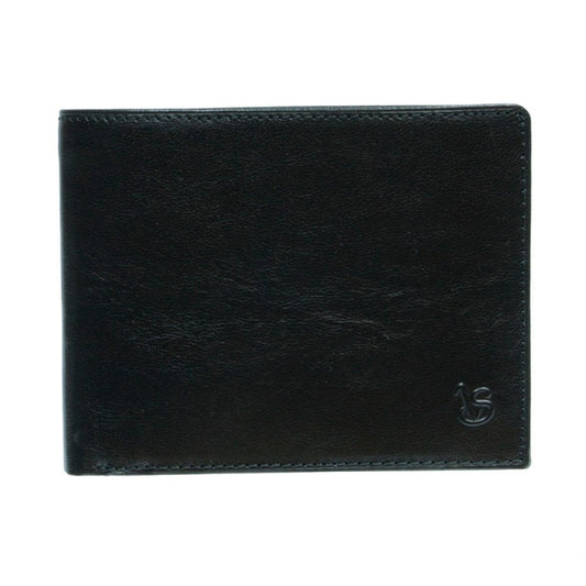 Wallet men's leather black Tony Perotti Viasorte 534 nero
