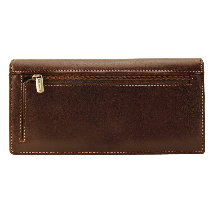 Wallet women's leather brown Tony Perotti Italico 1902 moro